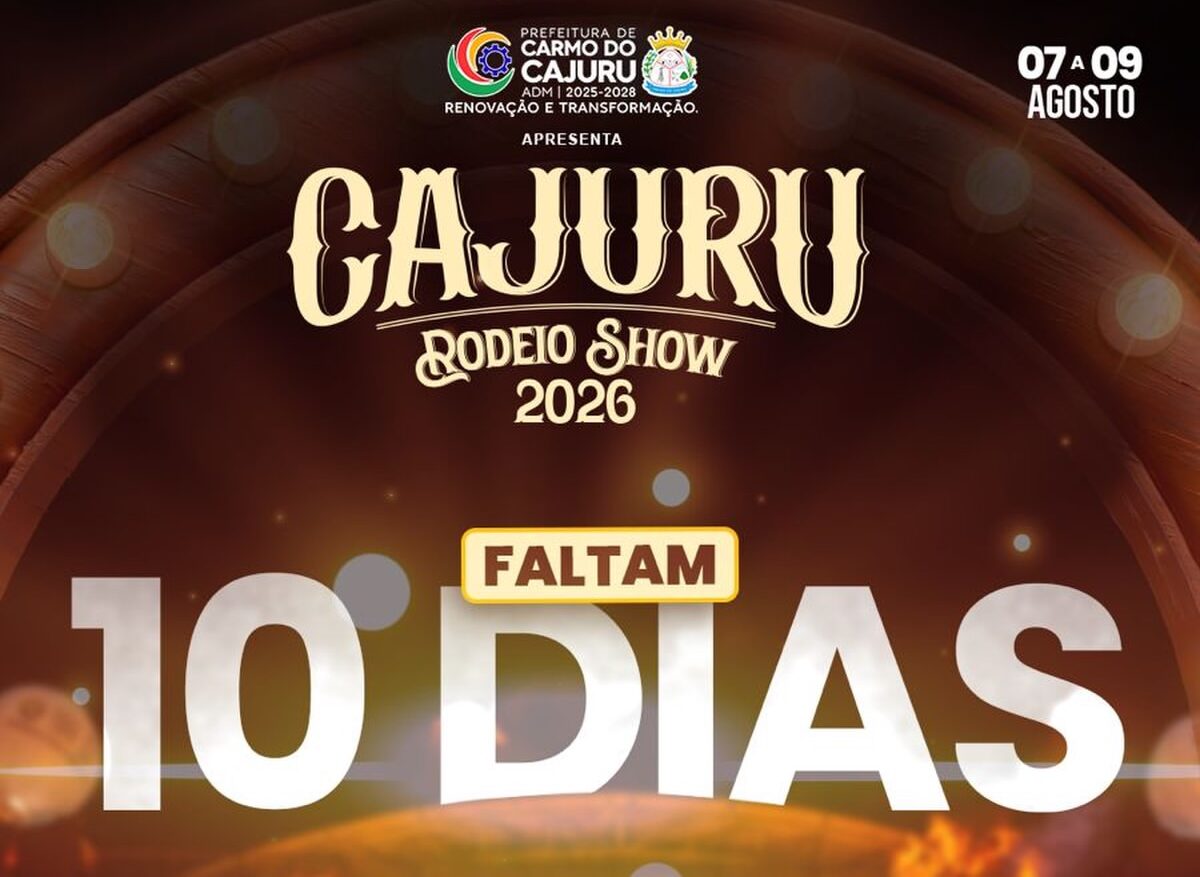 Cajuru Rodeio Show 2026 começa em 10 dias com grandes atrações