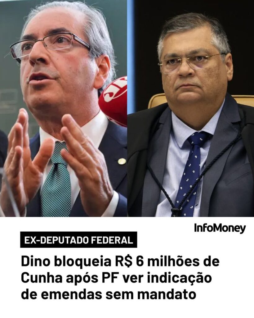 STF bloqueia R$ 6 milhões de Eduardo Cunha em investigação sobre suposto esquema de emendas que envolve 29 prefeituras de Minas Gerais HNDLBmUXEAAGZ5_