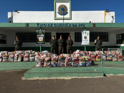 Tiro de Guerra de Divinópolis mobiliza população, arrecada 4 toneladas de alimentos e reforça missão de servir à comunidade