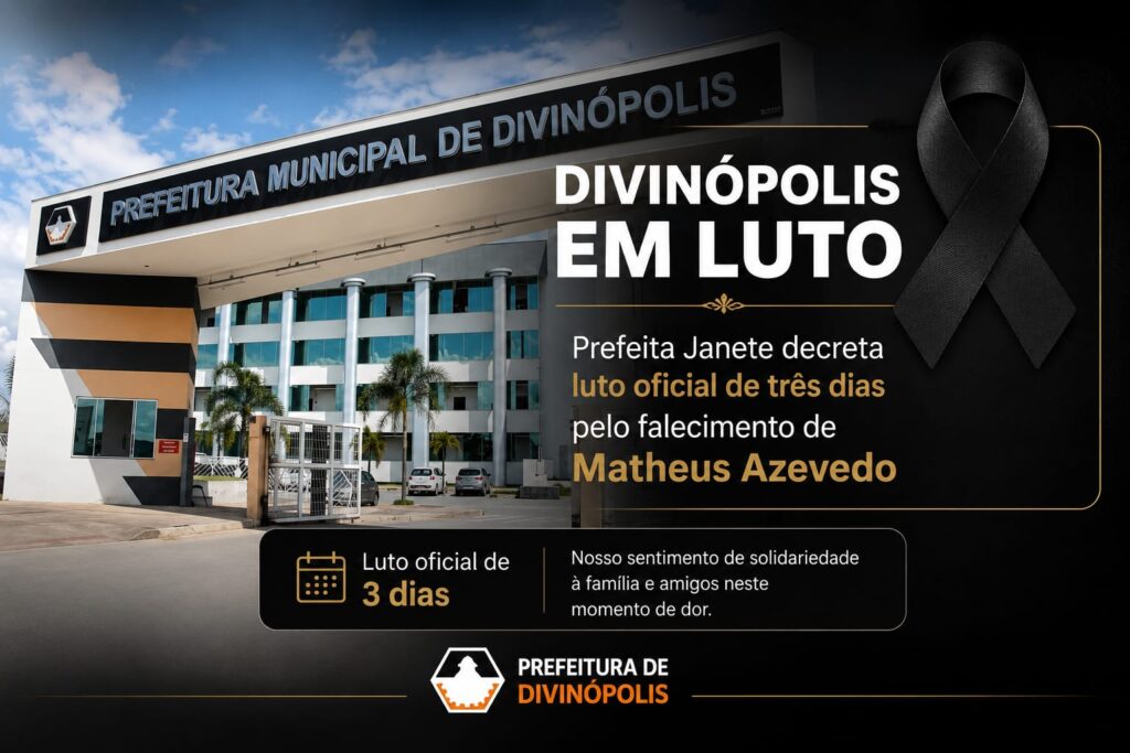 Prefeita Janete decreta luto oficial de três dias em Divinópolis pelo falecimento de Matheus Azevedo IMG-20260719-WA0004