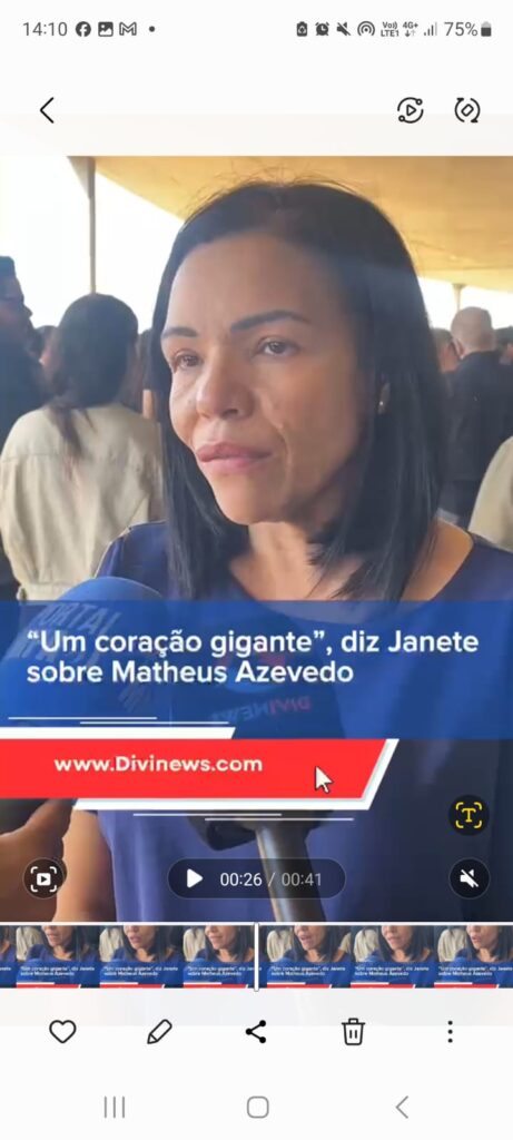 “Era como um filho para mim”, diz Janete durante despedida de Mateus Azevedo IMG-20260719-WA0057