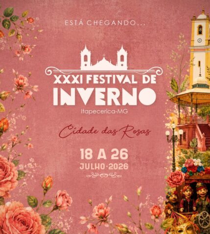 Em Itapecerica, ‘Cidade das Rosas’ dá tema ao Festival de Inverno 2026 com cultura e atrações nacionais