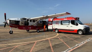Paciente vítima de AVC é levado de Divinópolis para a Paraíba em operação aérea