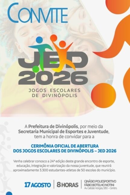 Divinópolis abre Jogos Escolares 2026 com 3,3 mil estudantes nesta segunda- feira (17)