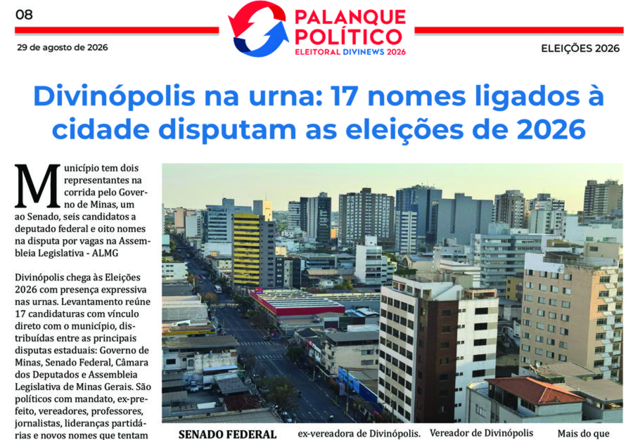 “Palanque Político Eleitoral Divinews” chega às ruas de Divinópolis com reprodução integral no portal, conforme o art. 43 da Lei das Eleições