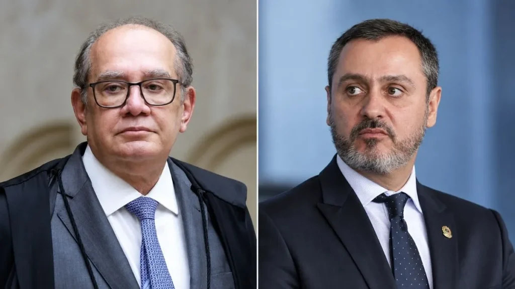 Crise entre STF e PF se agrava: maioria mantém afastamento da cúpula da Polícia Federal Gilmar-Mendes-e-Andrei-Rodrigues