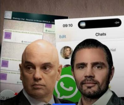 PF identifica prints enviados por Vorcaro a contato de Alexandre de Moraes; mensagens citam investigações do Banco Master