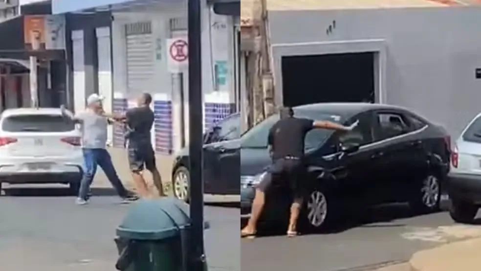 Briga na rua termina com homem atropelado durante confusão em Uberlândia