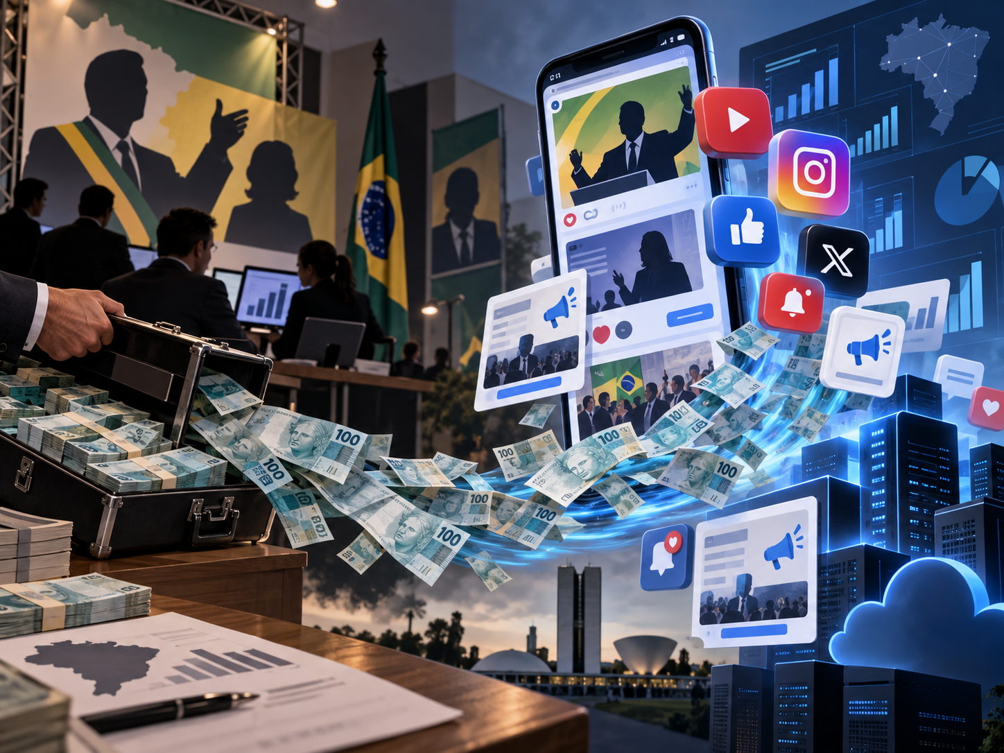 Eleições; candidatos despejam milhões nas redes sociais e pagam caro por alcance orgânico limitado pelo TSE