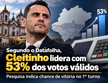 Datafolha: se depender dos votos válidos, Cleitinho já pode se considerar o novo governador de Minas