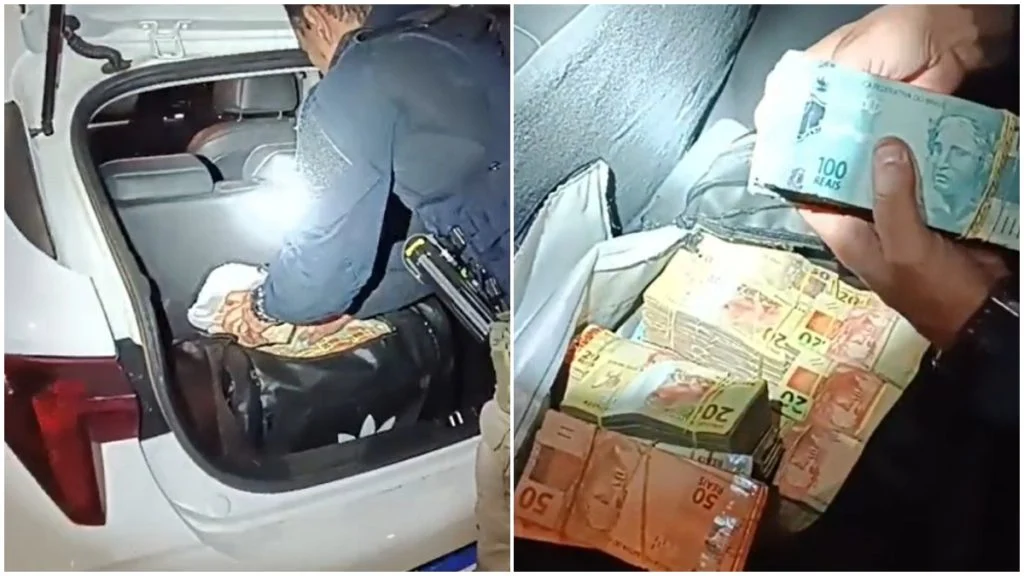 Homem é preso com R$ 870 mil em espécie na BR-381 e diz que mala tem a ver com política
