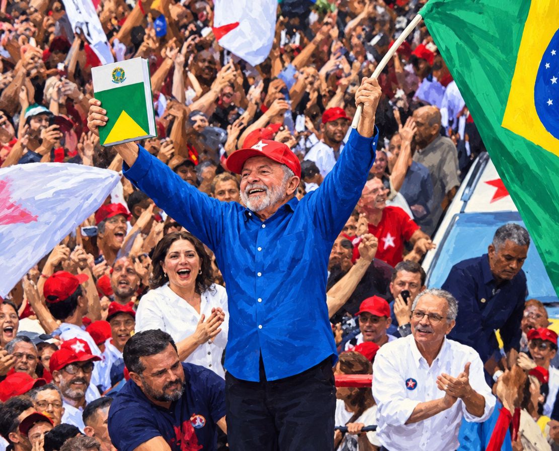 Lula faz história, vira eleição contra Flávio Bolsonaro e conquista a Presidência do Brasil pela quarta vez