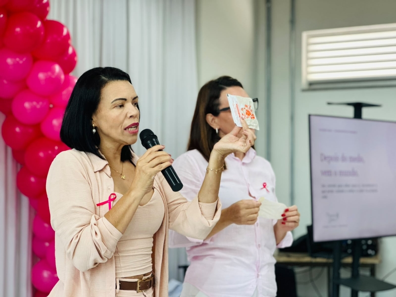 Prefeitura de Divinópolis promove ação de autocuidado para servidoras com prevenção do Outubro Rosa