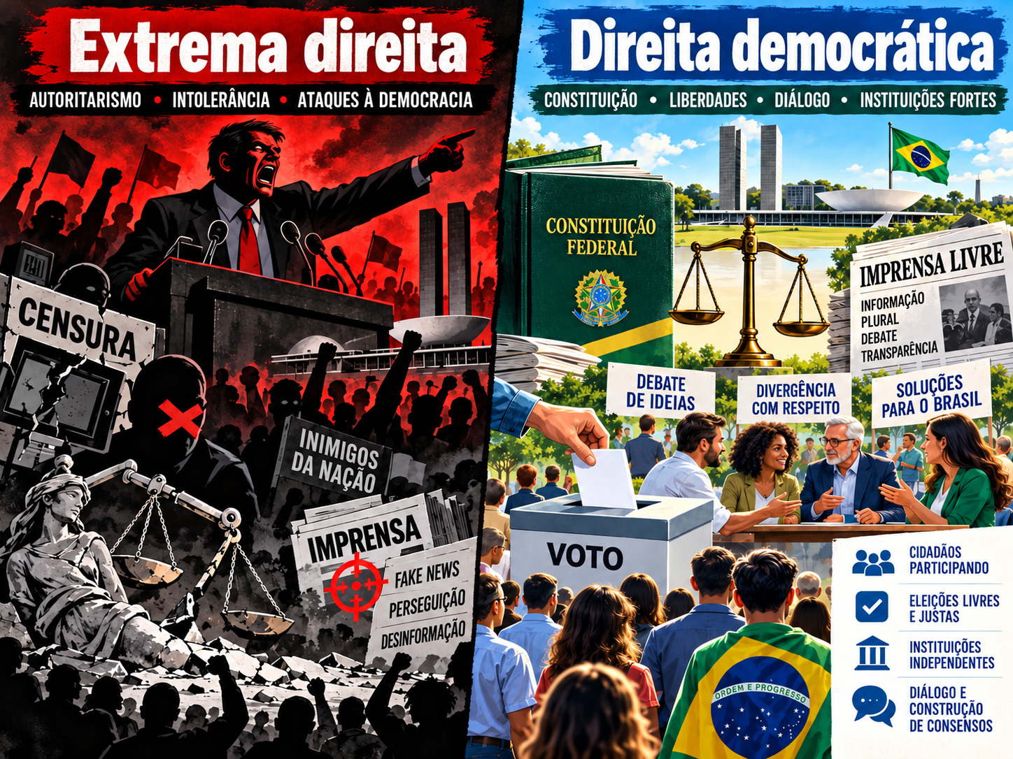 Opinião: eleitores confundem extrema direita com direita democrática em suas escolhas; esse é o “x” da questão