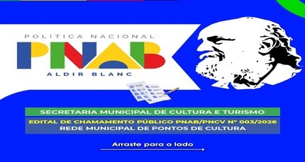 Itaúna lança edital de R$ 180 mil para premiar entidades e iniciativas culturais para Cultura Viva