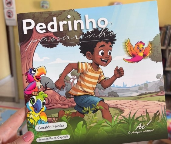Livro Pedrinho Passarinho será lançado com poesia, música e contação de histórias em Carmo do Cajuru livro