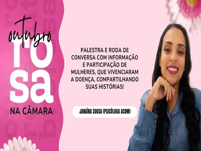Câmara e Acom realizam palestra gratuita sobre prevenção ao câncer de mama