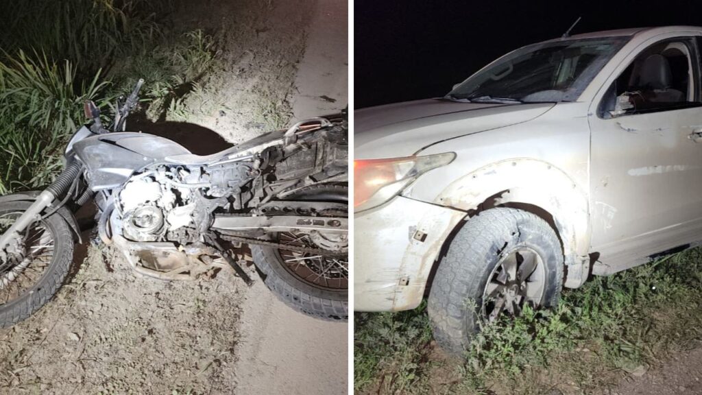 Motociclista fica gravemente ferido após caminhonete invadir contramão na BR-354 em Iguatama ultrapassagem-na-br-354-deixa-motociclista-gravemente-ferido